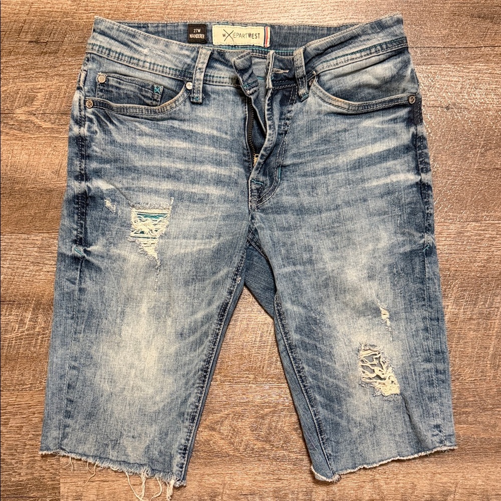 Departwest Distressed Denim Cutoff Shorts
